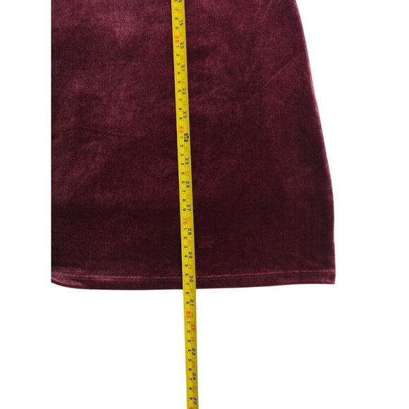 Wild Fable Burgundy Velvet Halter Mini Dress, for women, size M, NWT - Picture 6 of 6